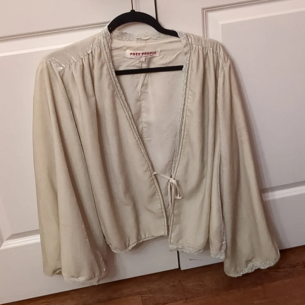 Free people Velvet shirt